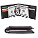 Mens Money Clip Wallet RFID Blocking Slim Wallets Leather Front Pocket Wallet