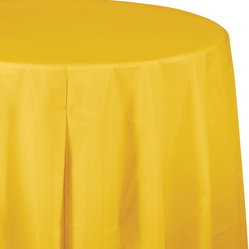 Creative Converting Tissue Poly Table Covers Octy Round Paper Tablecloth, 3 Ply 82