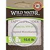 Wild-Water-Fly-Fishing-Tapered-Leader-0X-9-3-Pack