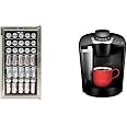 Whynter BR-130SB Beverage Refrigerator with Internal Fan 120 Can Capacity – Stainless Steel & Keurig K-Classic Coffee Maker, 