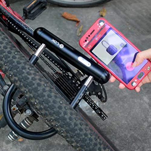YOTHG Bike U Lock, Smart Bluetooth U-Lock, Car Steering Wheel Lock,Anti-Theft Lock Bluetooth and Digital Unlocking, Bluetooth Connecting with Phone APP iOS/Android,Security Protectio Lock