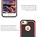 iPhone 7 Case,,ANLI(TM)[Shock Absorption] Drop Protection Hybrid Dual Layer Armor Protective Case Cover for Apple iPhone 7(4.7 inch) Red