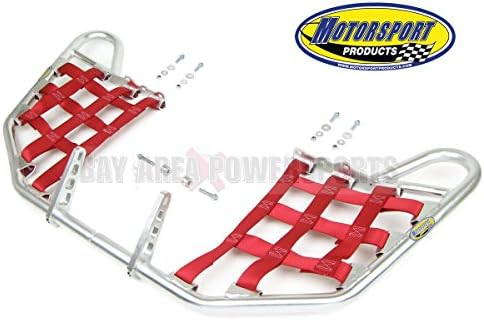 Honda TRX400EX TRX 400EX 400X Atv Nerf Bars 1999-2014 Silver Bars/Red Nets