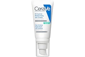 CeraVe Oil Control Moisturizing Gel-Cream, Face Moisturizer for Oily Skin, Niacinamide, Hyaluronic Acid & Oil Absorbing Technology To Rebalance Oily Skin, Non-Comedogenic, Fragrance Free & Oil-Free