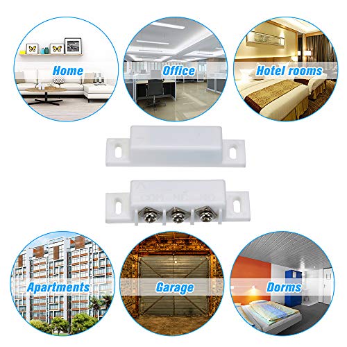 Wired Plastic Magnetic Switch Door OWSOO Window Open Intrusion Detector NC/NO Optional Output Alarm Accessories Chest Lamp Sensor