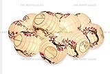 JapanBargain Plum Blossom Paper Lantern Set with Light