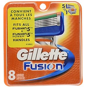 Gillette Fusion Razor Blades - Pack of 8 Refills