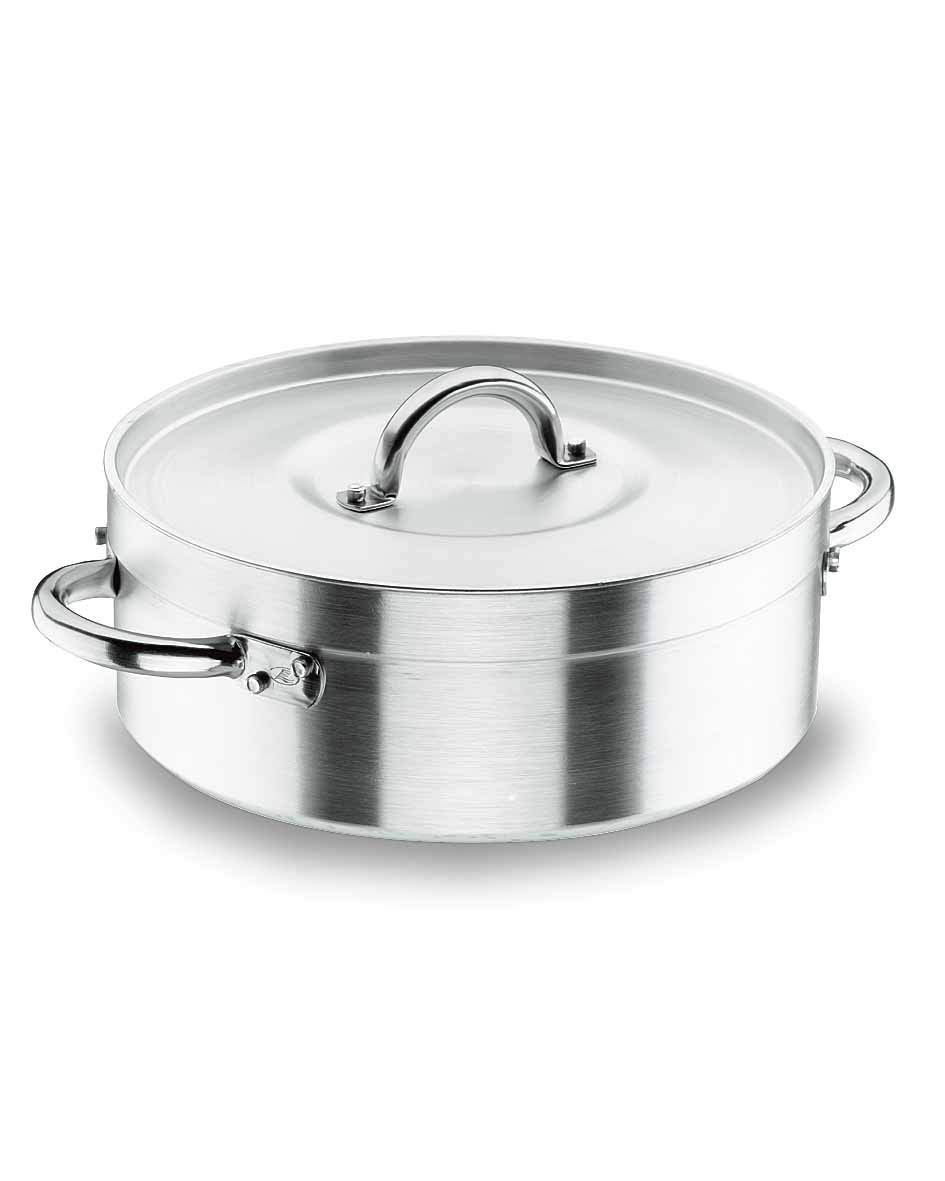 Lacor 20024 Chef-Aluminium Casserole, 24 cm, Silver