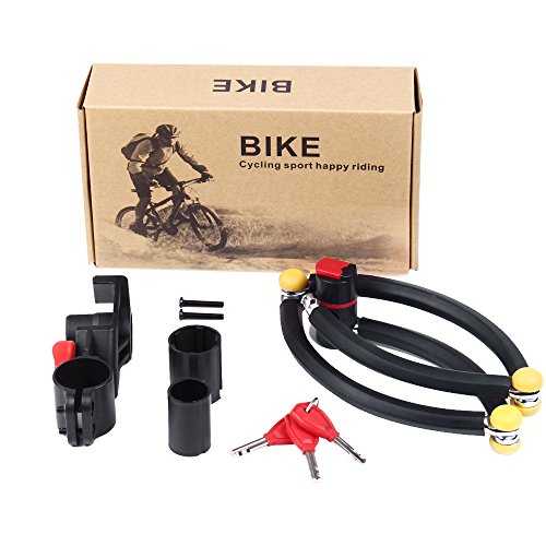 sanwo 4-Section Collapsible Anti-20-ton Hydraulic Shearing Super-B Lock Cylinder 30.3-Inch Alloy Steel Heavy Duty Lock with Bonus Mounting Bracket for Mountain Bikes, Electric Vehicles, Motorcycles