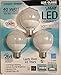 Feit 8 Watt LED G25 Light Bulbs 3-Pack (Equiv to 40 watts) 2700K Color 94 CRI