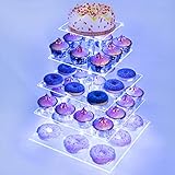 Weddingwish 5 Tier Acrylic Cupcake Display Stand