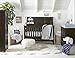 Wendy Bellissimo Super Soft Decorative Pillows + Square Throw Pillows for Baby Nursery Décor (11x11) - Good Night Sleep Tight in Navy and White