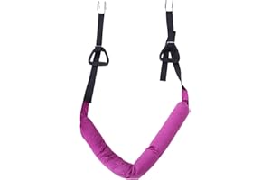 CHEOTIME Hanging Ab Straps for Pull Up Bar, Adjustable Waist Stretcher Strap Aerial Yoga Flexibility Trainer for Back Stretch