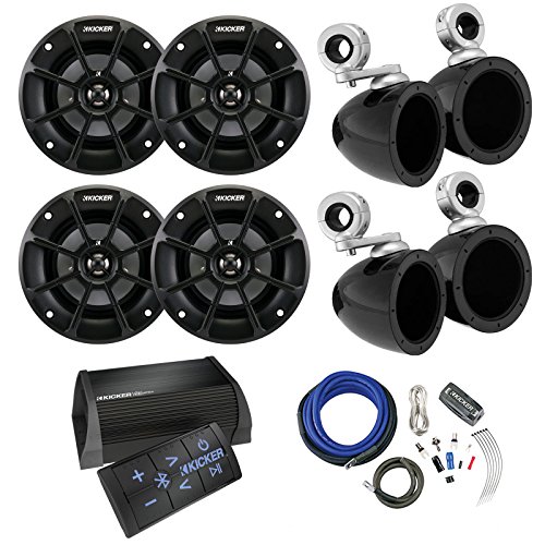 Buy Kicker 2 Channel Portable Bluetooth Amplifier w/ Remote, 4 x Kicker