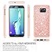 Galaxy S6 Edge Plus Case (not fit S6 Edge) with 3D PTE Screen Protector [2 Pack], LeYi Girls Women Glitter Heavy Duty Scratch-proof Protective Phone Case for Samsung Galaxy S6 Edge Plus + TP Rose Gold