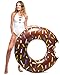 Floatie Kings Chocolate Frosted Donut Pool Float - Giant Premium Inflatable
