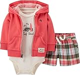 Carters Baby Boys' 3-Piece Tropical Cardigan Short Set