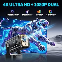 Mini Projector with WIFI 6 and Bluetooth