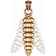 COPPERTIST.WU Rattlesnake Tail Pendant for Necklace Fidget Jewelry Rattle Gift for Women Men Snake Lovers