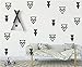Modern Arrow Wall Sticker Set – 44 Removable Triangle Pattern Vinyl Decals for Baby Room, Kids Space, Living Room, Closet or Door – DIY Home Accent Art Decor YYU-15 (Black)