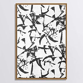 signwin Framed Canvas Wall Art Black and White...