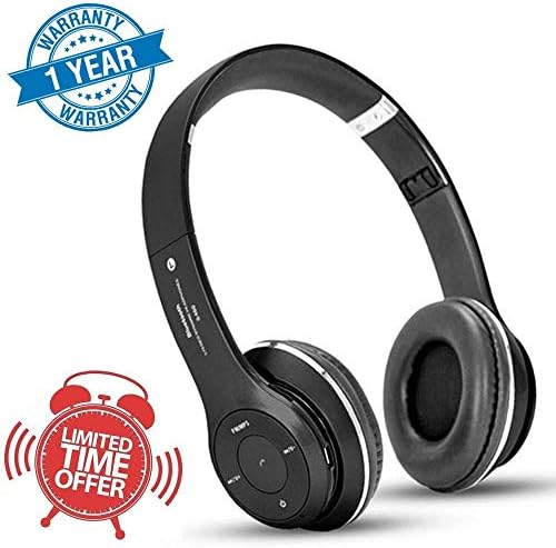 Odestro S460 Foldable On-Ear Wireless Stereo Bluetooth Headphones MP3, FM & TF Card Reader Compatible with Xiaomi Mi,Apple,Samsung,Sony,Oppo, Vivo Smartphones (1 Year Warranty, Colour May Vary)