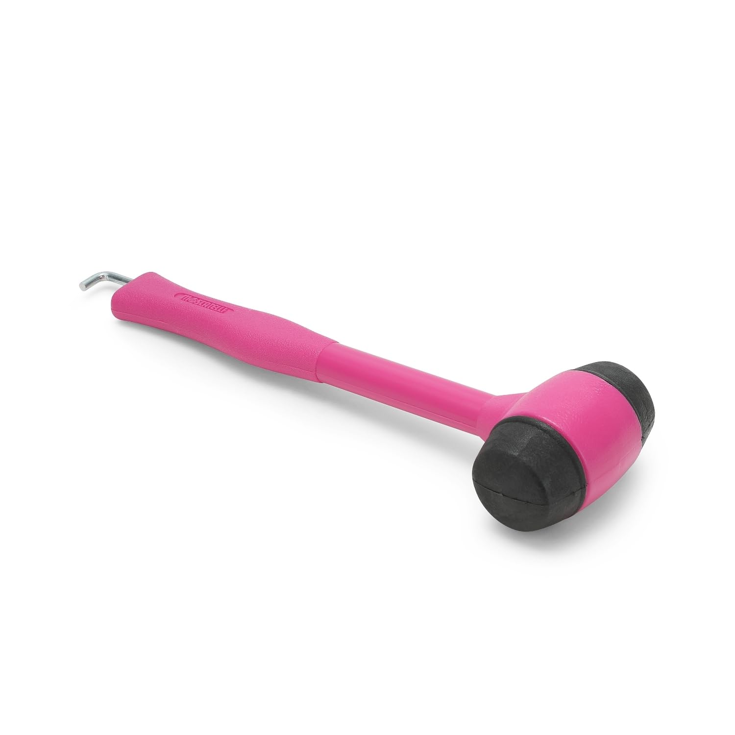 MOSCATELLI Multi-Purpose Camping Hammer, Robust and Ergonomic Mallet Hammer with Hook for Removing Pegs – Fuchsia
