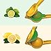 Plucky Chef Lemon Lime Manual Squeezer, Premium Double Bowl Citrus Fruit Juicer Press Design, Quality Enameled Aluminum