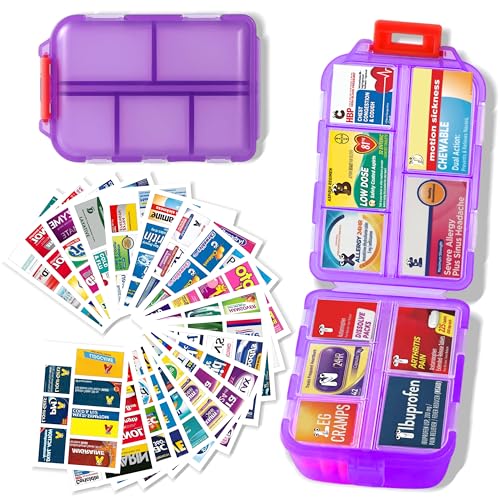 Large Pill Organizer 161 Medicine Labels