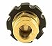 Erie Tools Brass Twist Coupler Adapter 1/4