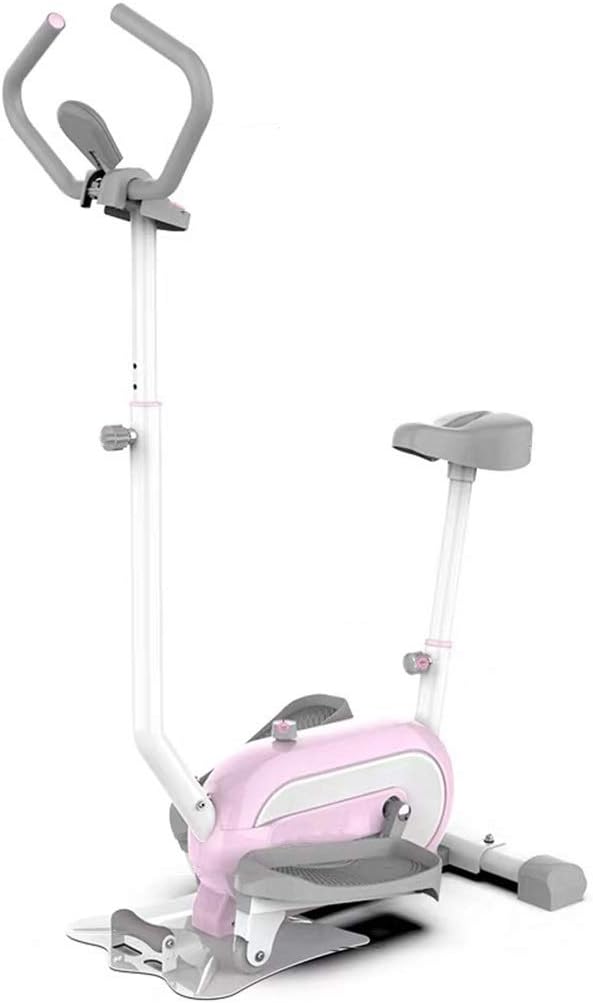 YHM Elliptical Machine for Home Use, Cross Trainer, Jogging Fitness Equipment, With LED Display, Phone Holder (Color : Pink)