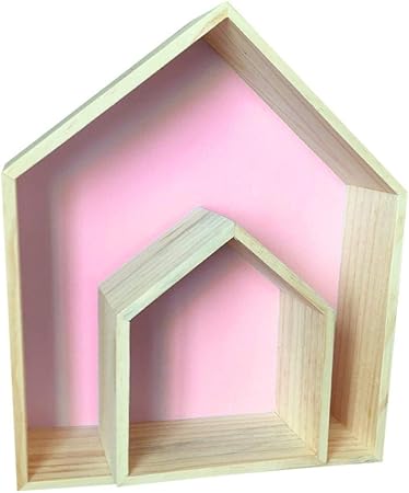 wooden shelves for nursery