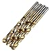 GOSTAR 99 Pcs HSS Twist Drill Bits set 1.5mm - 10mm High Speed Steel Spiral Hand Carbide Drills with Titanium Coated