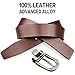 Mens Leather Belt With Removable Buckle & 1.3