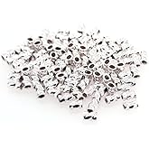 100pcs 925 Sterling Silver Twist Tube Crimp Beads, 3 X 1.5MM, by CRAFT WIRE