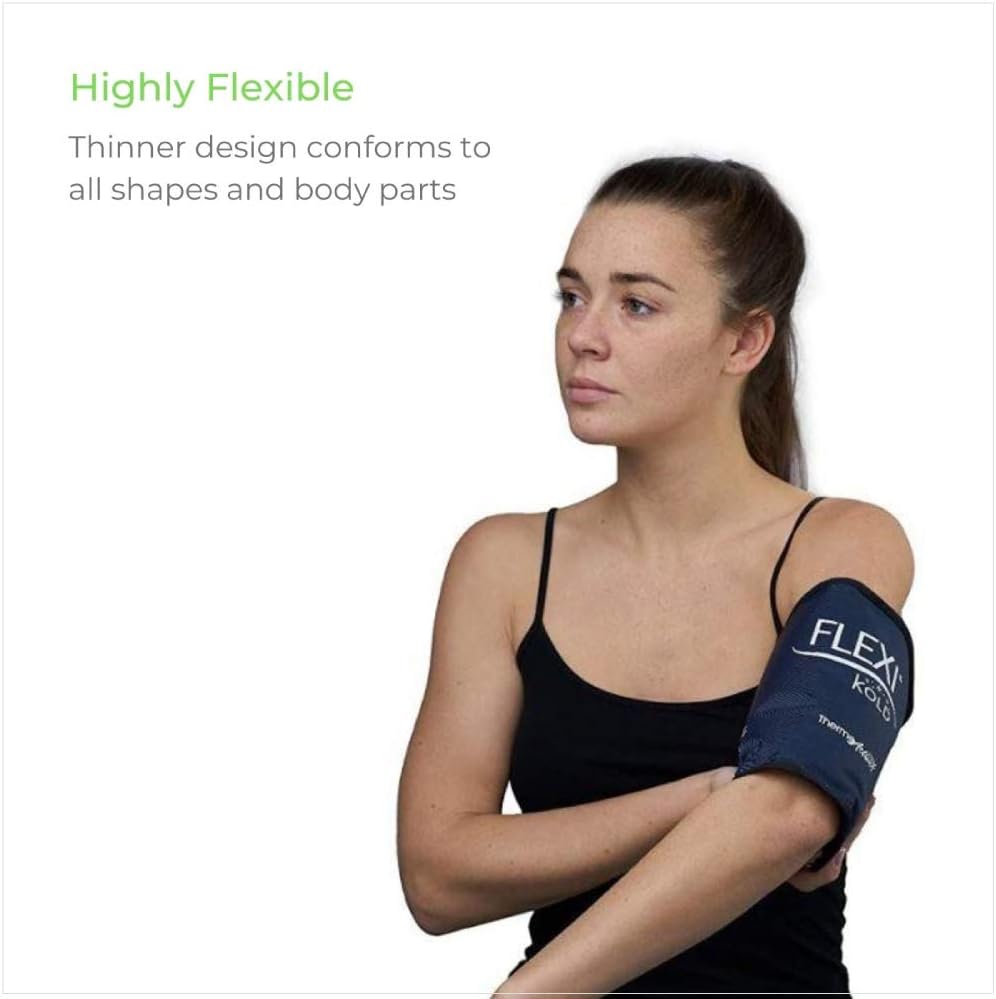 FlexiKold Gel Ice Pack (Standard Large: 10.5" x 14.5") - Two (2) Reusable Cold Therapy Packs (for Pain and Injuries to Knee, Shoulder, Foot, Back, Ankle, Neck, Hip, Wrist) - 6300-COLD: Health & Personal Care