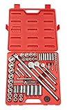 TEKTON 11811 1/4-Inch, 3/8-Inch, 1/2-Inch Drive Socket Set, Metric, 60-Piece