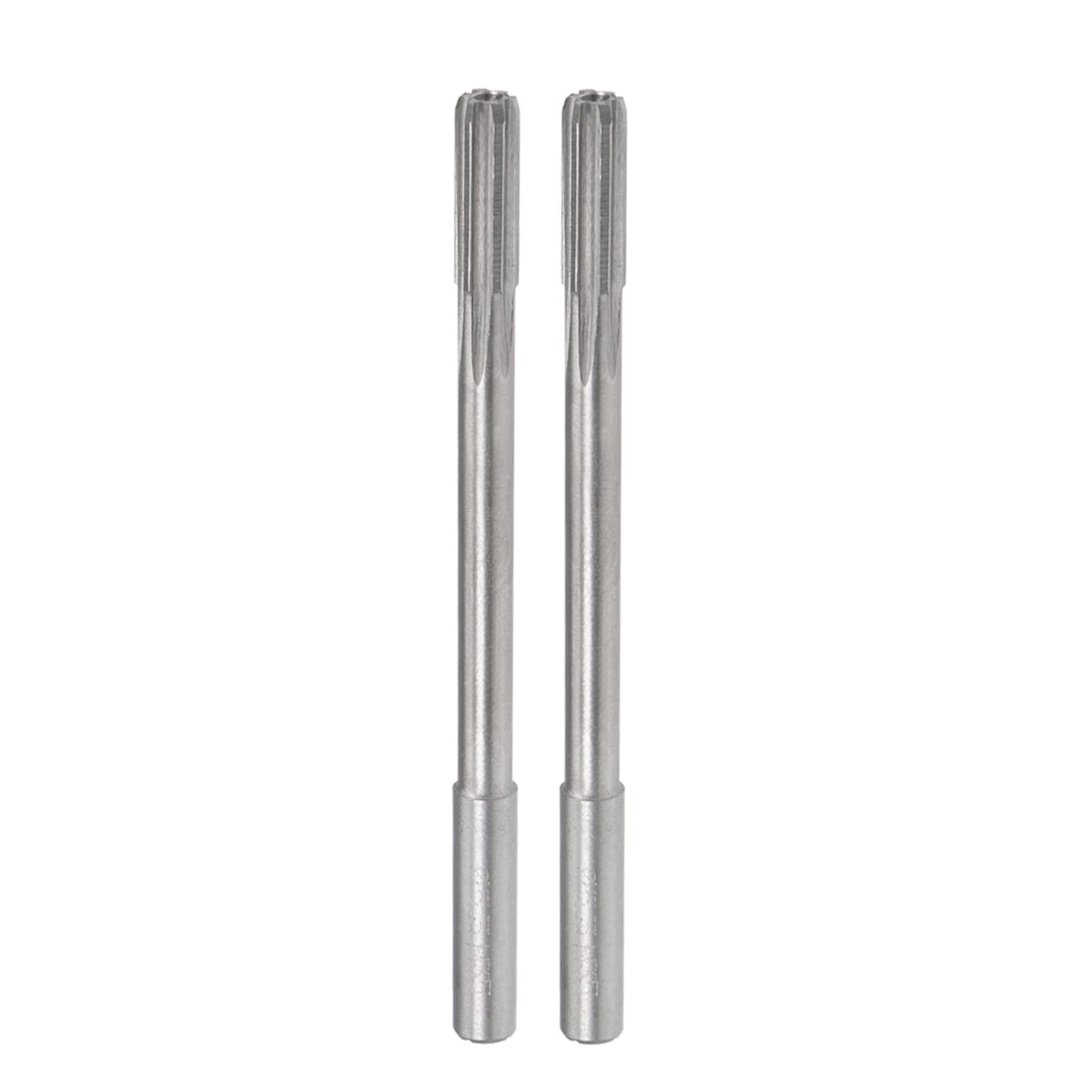 CoCud Machine Chucking Reamers, 5.4mm Diameter D4 Accuracy, M35 Cobalt High Speed Steel Straight Flutes Milling Cutter - (Applications: for Lathe Machine), 2-Pieces