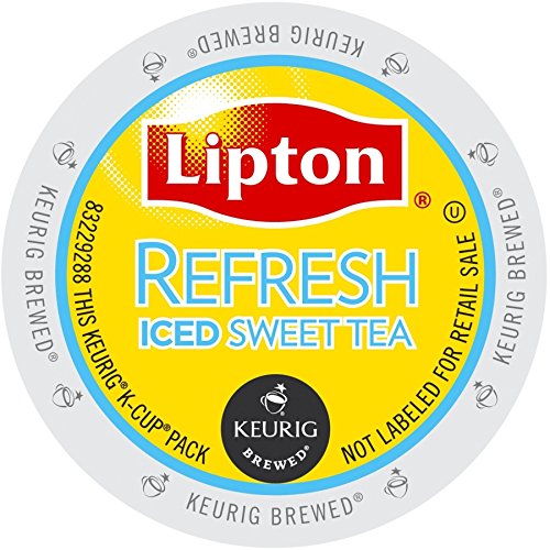 Lipton Refresh Iced Sweet Tea K-Cup Portion Pack for Keurig Brewers, 88 Count