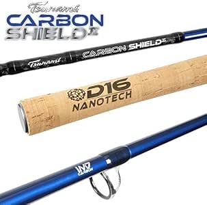 tsunami carbon shield ii boat spinning rods