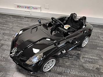 Mercedes Voiture Electrique Pour Enfant 12v Benz Slr Noir Metal Amazon Fr Jeux Et Jouets