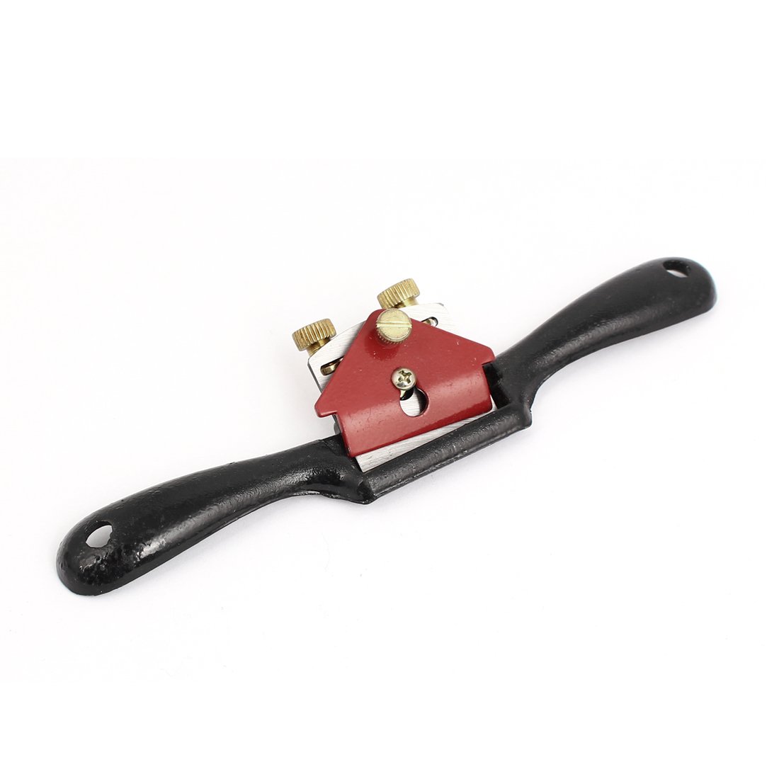 uxcell 44mm Cutter Width Woodworking Tool Adjustable Nut Spoke Shave Spokeshave Plane Red, Black
