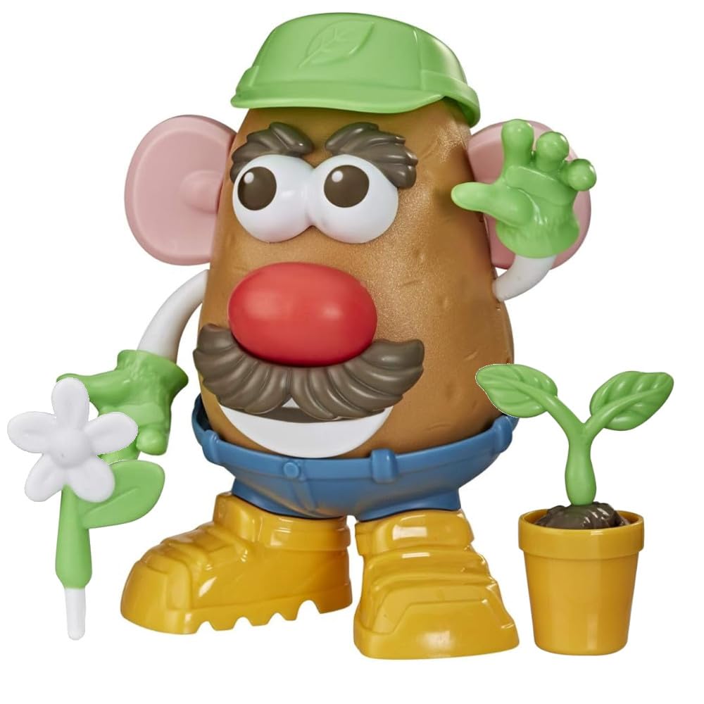 Photo 1 of Mr Potato Head Goes Green Toy for Kids Ages 3 and Up, Made with Plant-Based Plastic and FSC-Certified Paper Packaging (Amazon Exclusive)