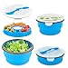 Smart Planet Eco Collapsible Salad Bowl, 64 oz, Blue