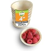 Raj Disposable Palm Leaf Bowls (50 Count, 4 Inch Square) – Eco-Friendly, Compostable & Sturdy Party Bowls For BBQ, Picnic, Wedding