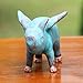 NOVICA Artisan Handmade Ceramic Figurine of Winged Blue Pig from Thailand Sculpture Animal Themed NAT Geo Gifts [3.5in H x 3in W x 5.5in D] ' Blue Flying Pig'