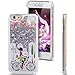 iPhone 6 Plus Case, 6s Plus 5.5 inch shell ,Qissy Cool Moving Girl Stars Bling Glitter Floating Dynamic Flowing Case Liquid Cover (not for iPhone6 / 6s!) (5)
