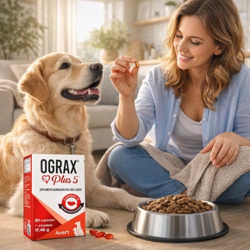 Ograx Plus 5 Avert 30 Cápsulas Suplemento para Cães e Gatos com Ômega 3 EPA e DHA Saúde da Pele e Pelagem Casa Buritis (1)