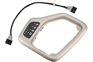 601-401 Transmission Shifter Bezel with Harness Kit Gold Upgrade, Compatible With 2014-2018 Cherokee, Replaces# 5YD27LS5AA 68