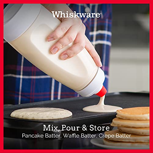 Whiskware Pancake Batter Bottle with BlenderBall Wire Whisk, Pancake